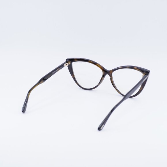Tom Ford FT5843-B 052 Eyeglasses Dark Havana 56mm Cat Eye Frame - Picture 5 of 10